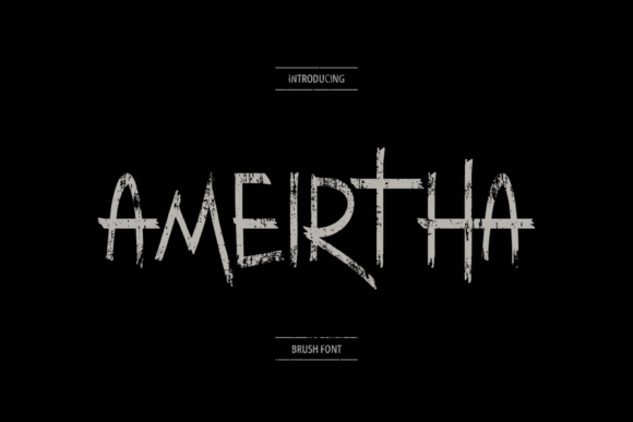 Ameirtha: The Dark Brush Typeface for Bold Branding