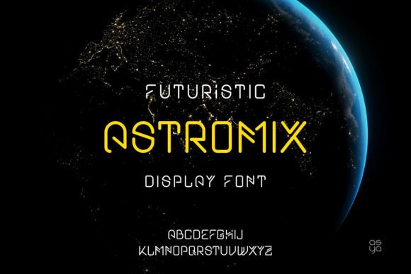 Astromix: A Futuristic Display Font for Modern Web Design