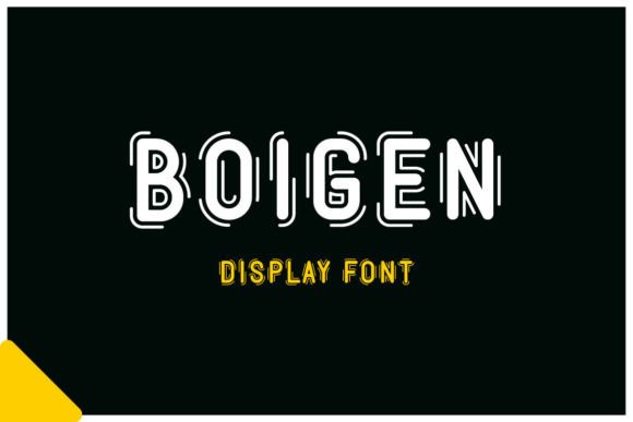 Boigen: A Modern Display Font for Editorial Design