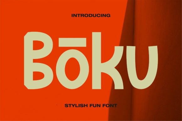 Boku: A Stylish Display Font for Modern Branding