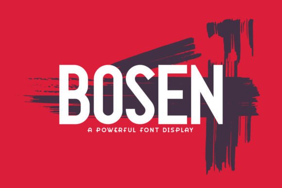 Bosen: A Modern Display Font for Editorial Design