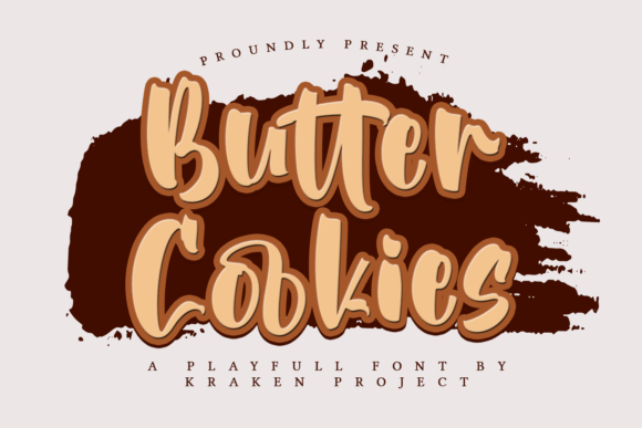 Butter Cookies Font: A Whimsical Display for Creative Projects