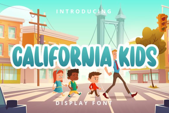 California Kids: A Playful Display Font for Editorial Joy