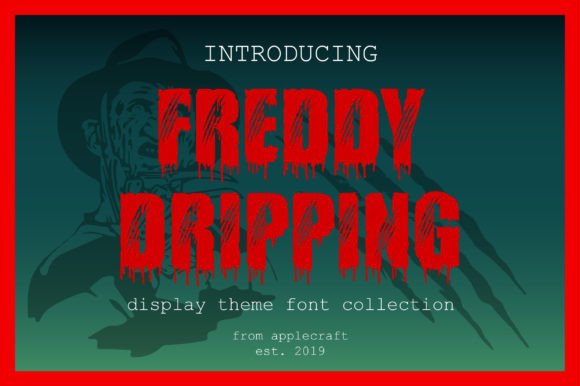Designing Horror Brand Identity with Freddy Dripping Typeface