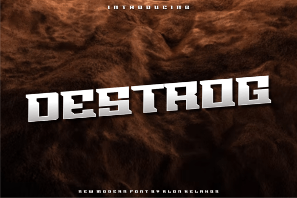Destrog: A Modern Display Font for Editorial Design
