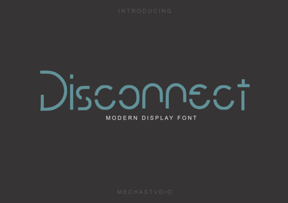 Disconnect: A Modern Display Font for Bold Branding