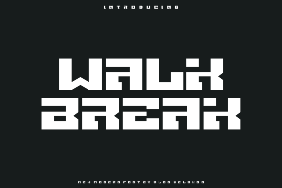Elevate Web Headers with Walk Break Display Font