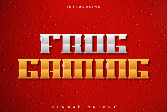 Frog Gaming: A Bold Display Font for Modern Branding