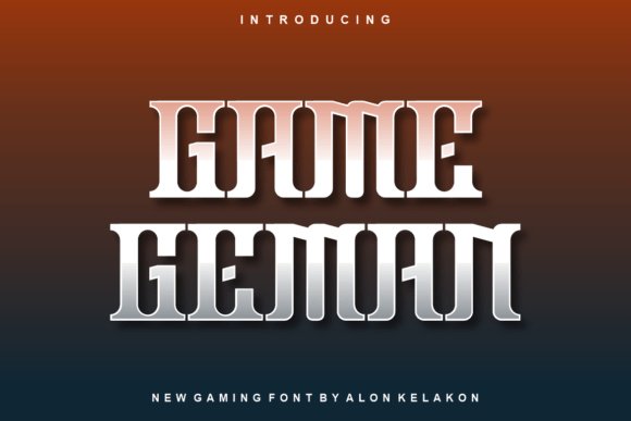 Game Geman: A Modern Display Font for Bold Branding