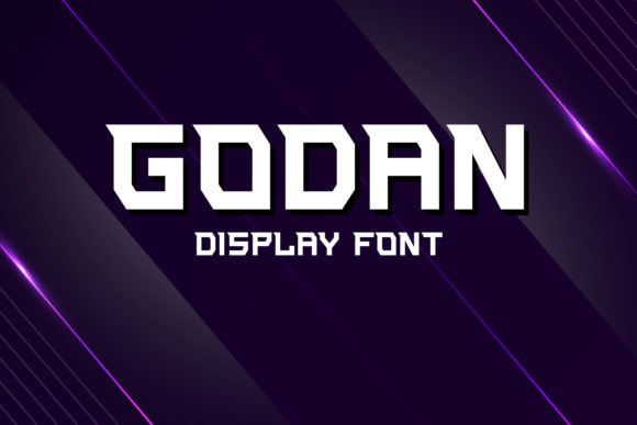 Godan: A Modern Display Font for Crafty Branding