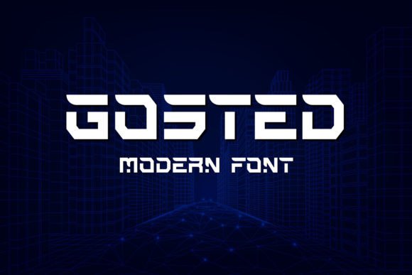 Gosted Display Font: A Modern Typeface for Bold Branding