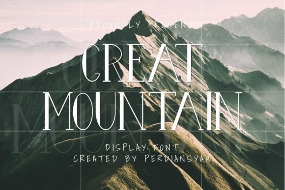 Great Mountain: A Fresh Display Font for Modern Editorial Design