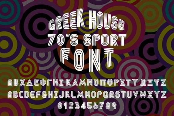 Greek House: A Fun Sports Font for Editorial Impact