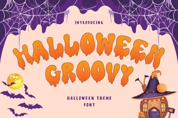 Halloween Groovy: A Bold Display Font for Spooky Editorial Design