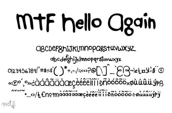 Hello Again: A Bold Display Font for Modern Branding