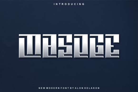 Masoge Font: The Modern Display Typeface for Crafters