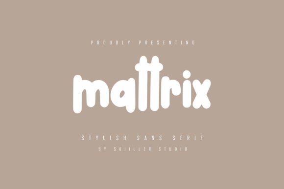 Mattrix: A Bold Techno Display Font for Web Design