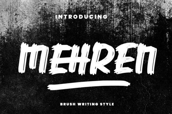 Mehren: A Modern Brush Display Font for Web Design