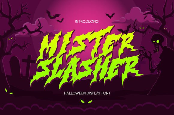 Mister Slasher: A Horror Display Font for Editorial Impact