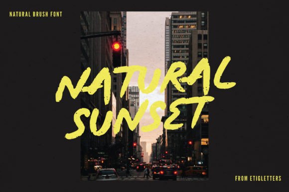 Natural Sunset Font: Elevating Web Design with Brush Style