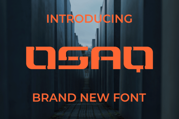 Osaq: A Bold Display Font for Modern Branding