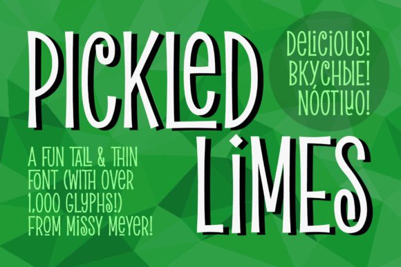 Pickled Limes: A Sharp Display Font for Modern Branding