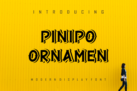 Pinipo Ornamen Font for Small Business Branding