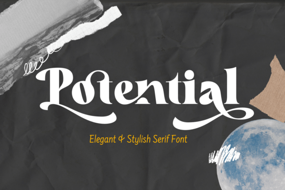 Potential: A Luxury Serif Display Font for Editorial Design