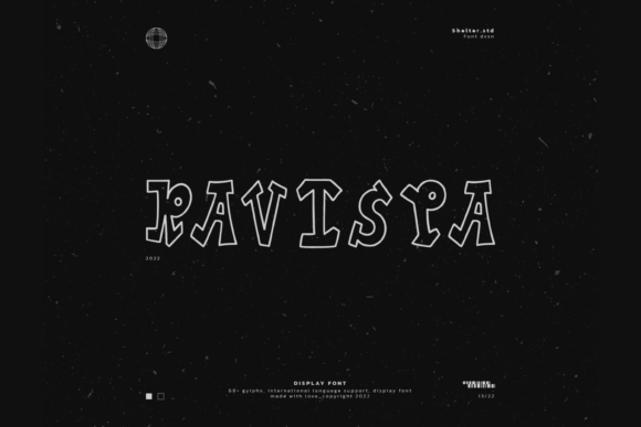 Ravispa: A Playful Display Font for Handmade Brands