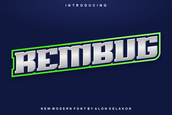 Rembug: A Modern Display Font for Bold Branding