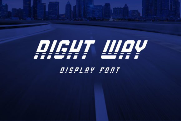 Right Way: A Unique Display Font for Modern Editorial Design
