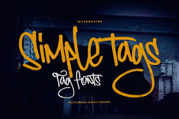Simple Tags: A Natural Display Font for Makers