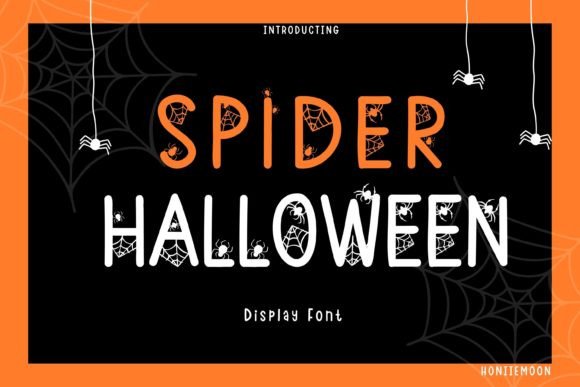 Spider Halloween: A Cute Display Font for Branding