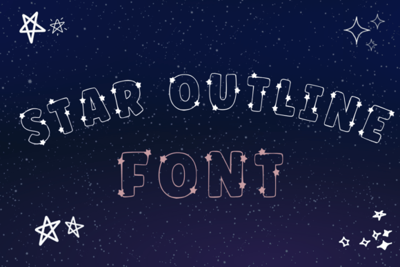 Star Outline: The Playful Display Font for Brand Growth