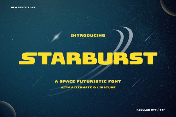 Starburst: The Modern Space Typeface for Sci-Fi Brands