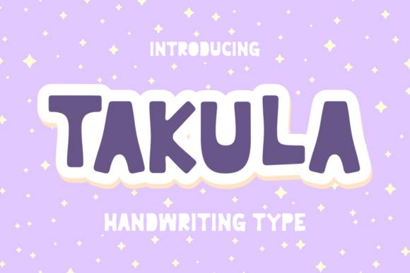 Takula: A Whimsical Display Font for Makers