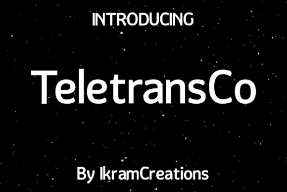 Teletransco: The Fun Display Font for Makers