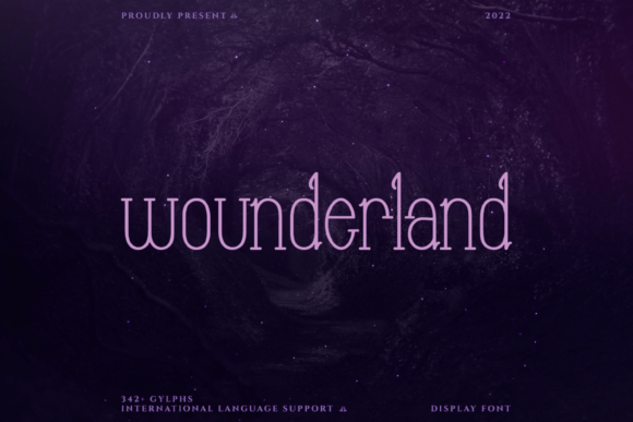 Wounderland: A Whimsical Display Font for Digital Brands