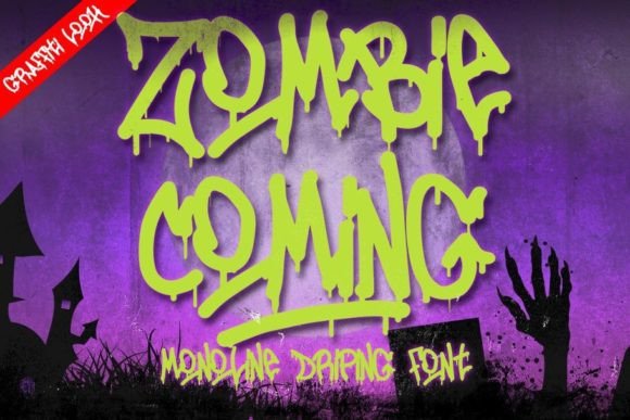 Zombie Coming: A Graffiti Display Font for Bold Brands